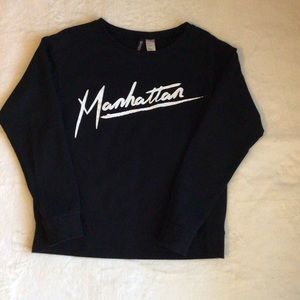 H&M /Divided Black Sweatshirt Women Size S